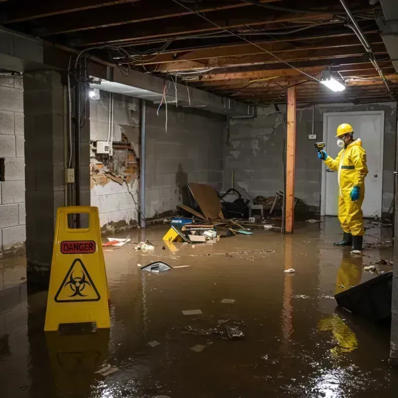 Flooded Basement Electrical Hazard in Burke, SD Property